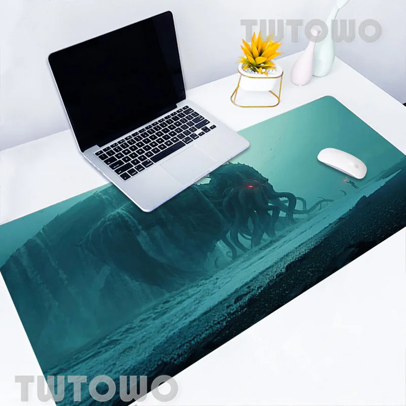 

90*40 Cm Mouse Pad Gamer Computer HD New Large Desk Mats Keyboard Pad Cthulhu Laptop Office Gamer Soft Natural Rubber Mice Pad