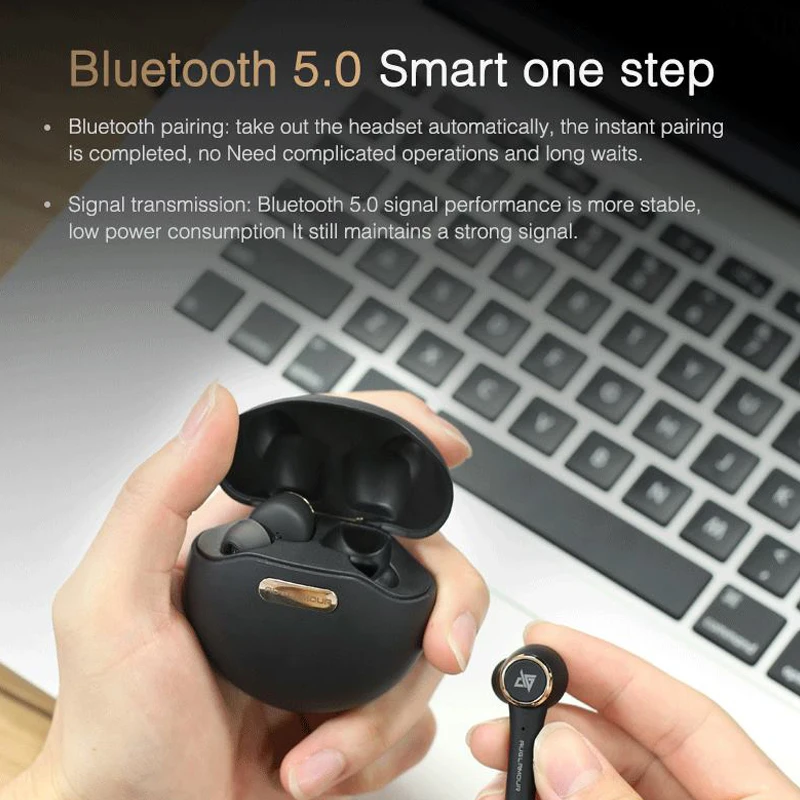 Bluetooth 5 0 TWS наушники Беспроводной AUGLAMOUR AT 1 Fone De Ouvido Smart Touch гарнитура Шум