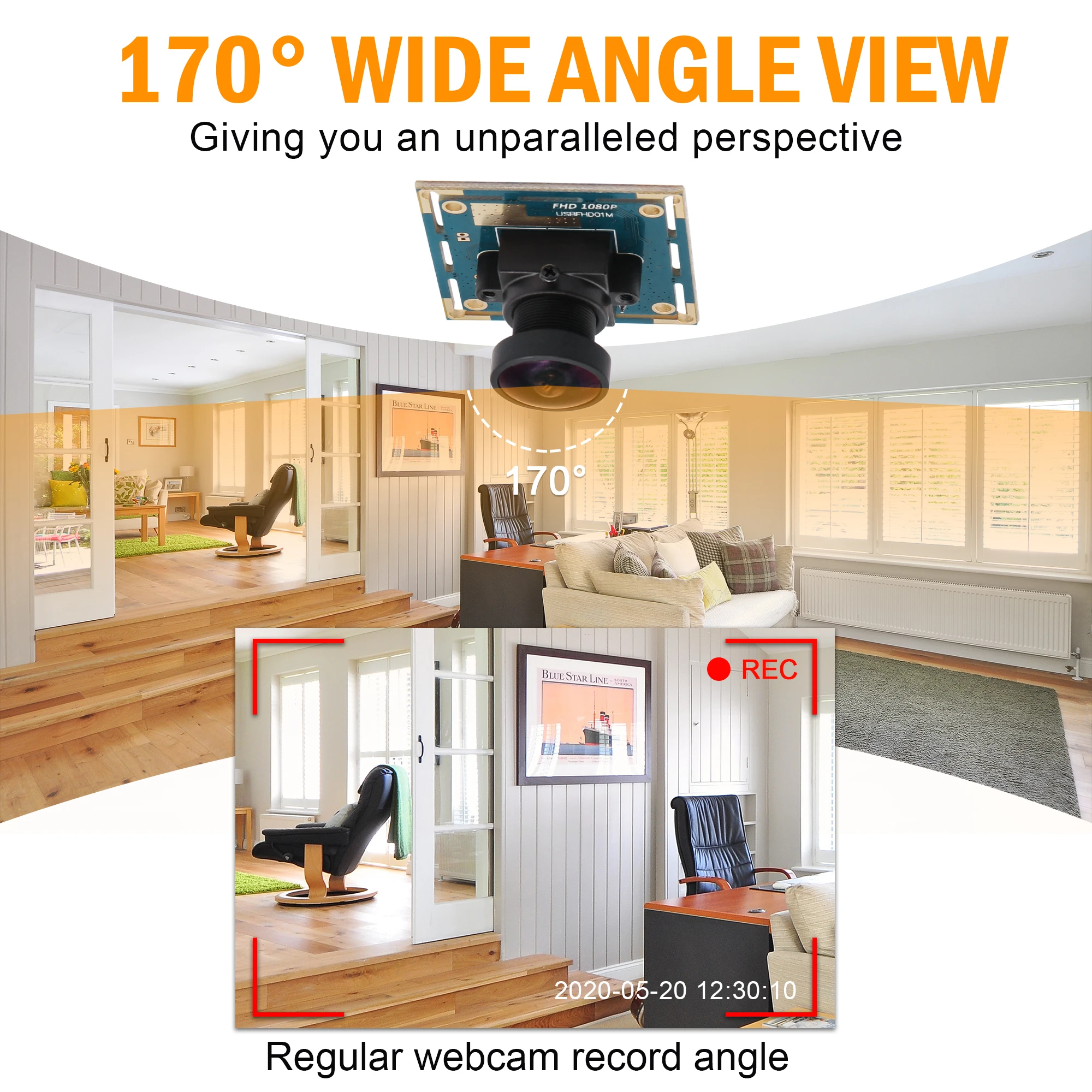 ELP 2 0 мегапикселей Android Linux Windows Full HD 1080P 30fps высокая скорость 170 градусов рыбий глаз