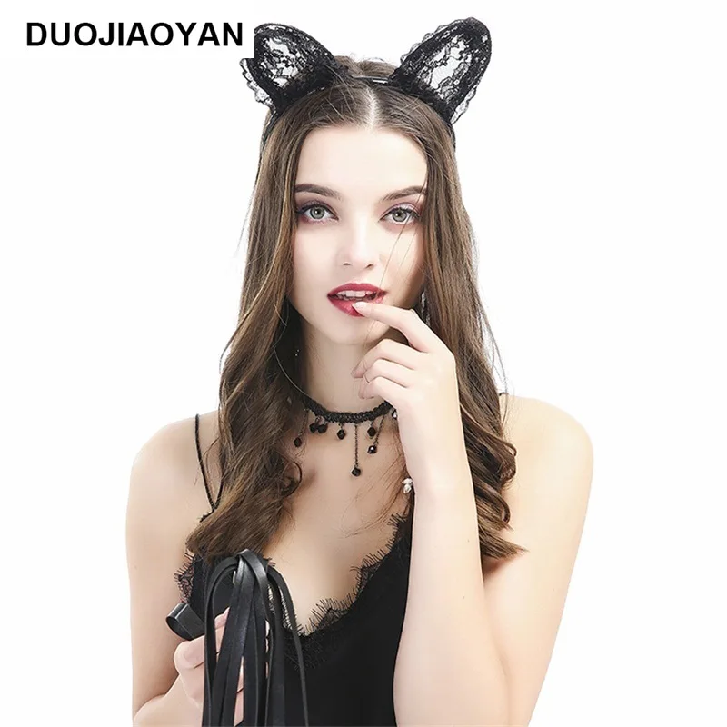 Ободок для волос кошачьи уши| |