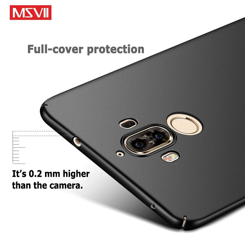 Чехол для Mate 9 Ультратонкий матовый чехол Msvii Huawei Mate9 Pro жесткий из поликарбоната