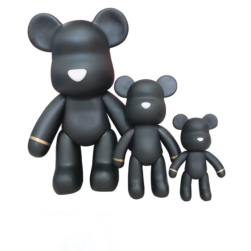 

Bearbrickys креативная сетка, красный медведь, мультяшная модель, волнистая игра, кукла, искусство, фигурки героев, праздничный подарок