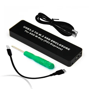 h1111z hdd enclosure m 2m2 ssd caseenclosureboxadapter m 2 ssd usb adapter for ssd m2 2242 usb 3 0 external disk pcie m key free global shipping