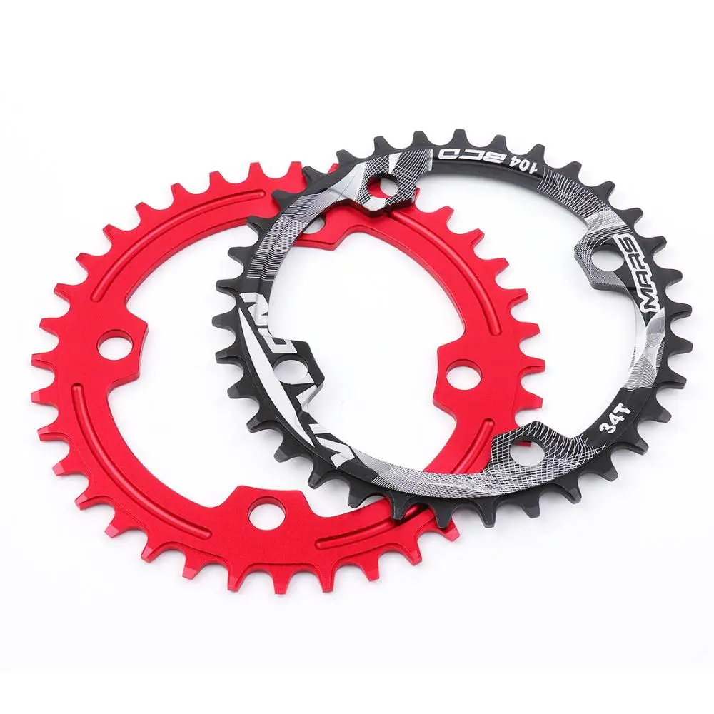 MTB велосипедная круглая Звездочка 32T 34T 36T 38T40T велосипедная Звездочка круг коленчатый комплект одна пластина для велосипедных частей