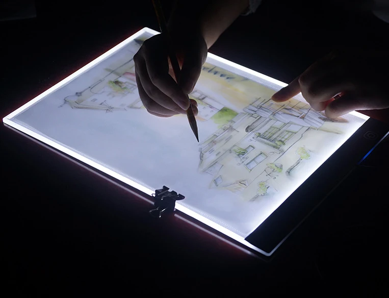 Светодиодный блокнот для рисования A4 панель планшет художественный трафарет