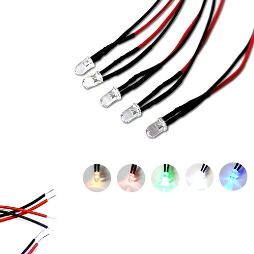 50 шт. 3 в 5 6 9 12 В 24 36 48 110 220 прозрачный светодиод мм с крассветильник и черным светом