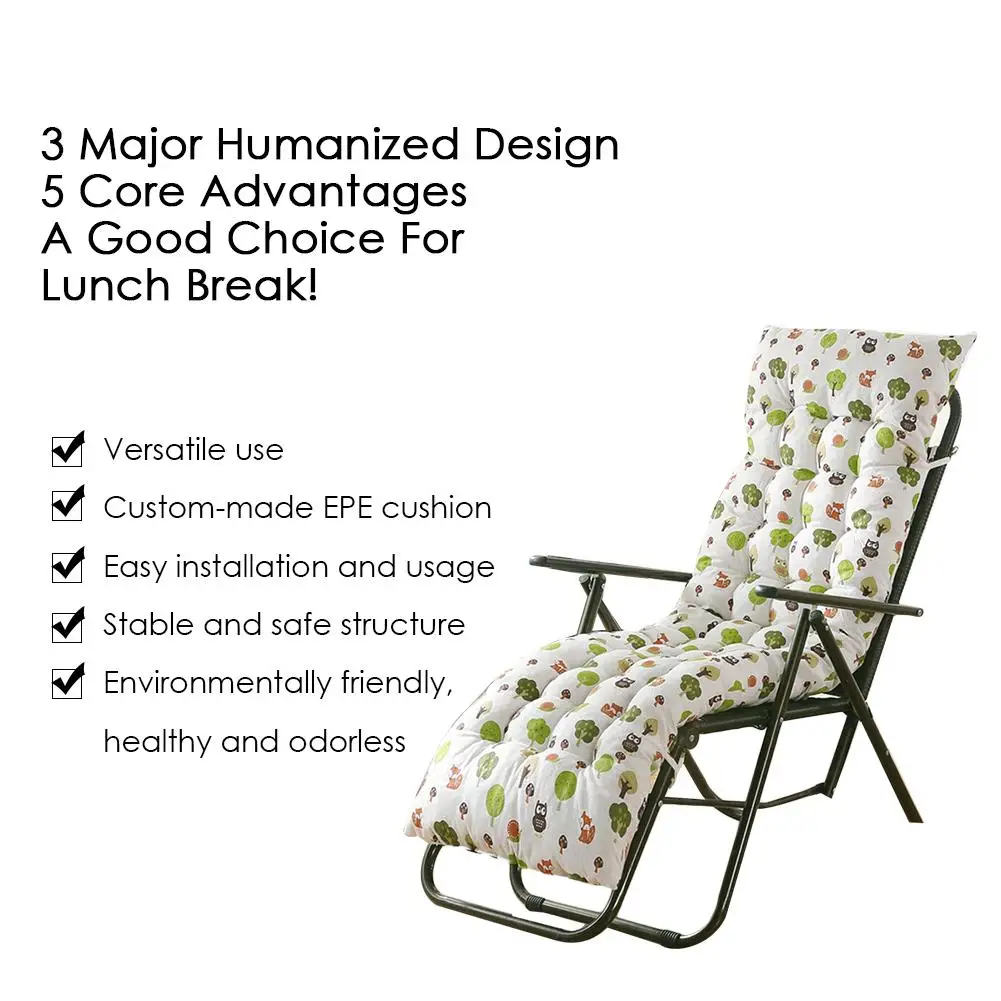 

Recliner Chaise Lounger Chair Sofa Seat Cushion Rocking Chair Cushion Floor Mat Outdoor Garden Patio Deck Seat Pad Decoration