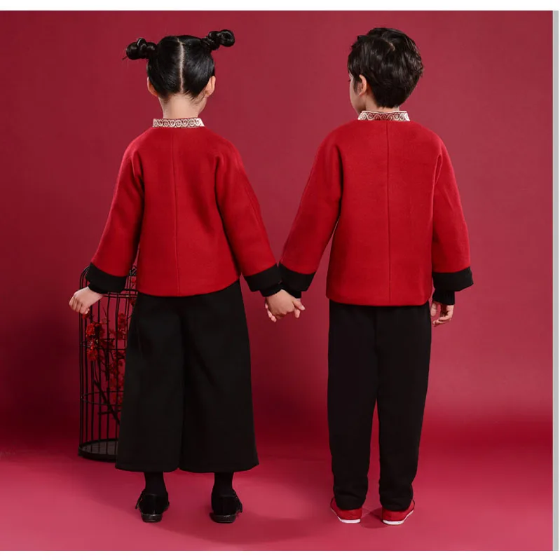 Новый детский костюм в стиле Тан одежда на новый год для мальчиков и девочек