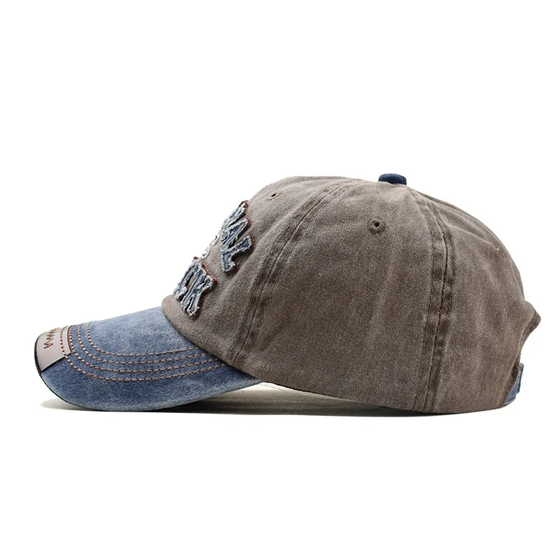 

2020 New Hot Retro Baseball Caps Hats Men Casquette Brand Women Snapback Caps Washed Bone Hat Men Gorras Letter Black Cap