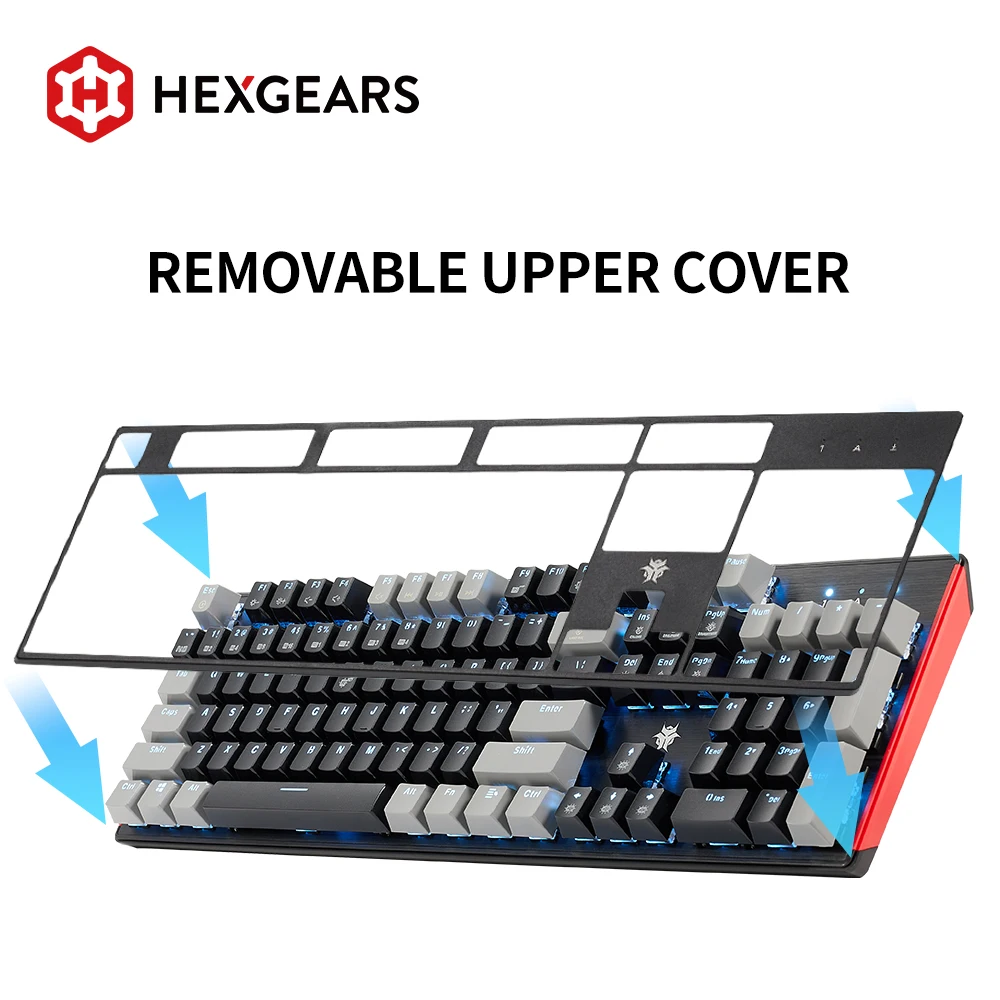 hexgears gk705plus kailh box switch mechanical keyboard hot swap lol 104 keys waterproof mechanical gaming keyboard for desktop free global shipping