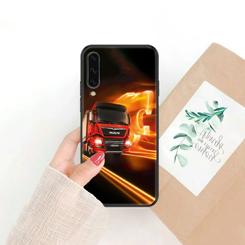 

Man Brand Trucks Phone case For Samsung Galaxy A 3 5 7 8 10 20 21 30 40 50 51 70 71 E S 2016 2018 4G black luxury waterproof