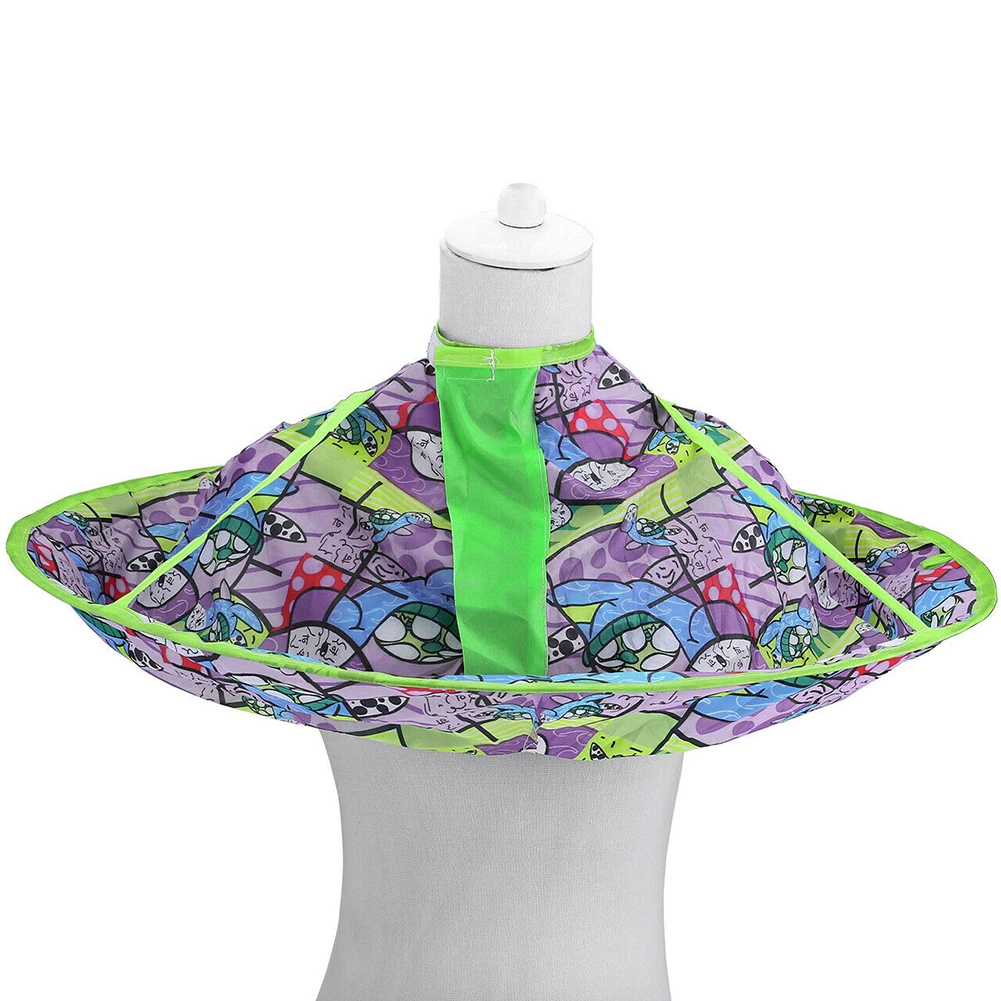 Детская Водонепроницаемая Складная накидка с цветочным принтом животных-зонтик