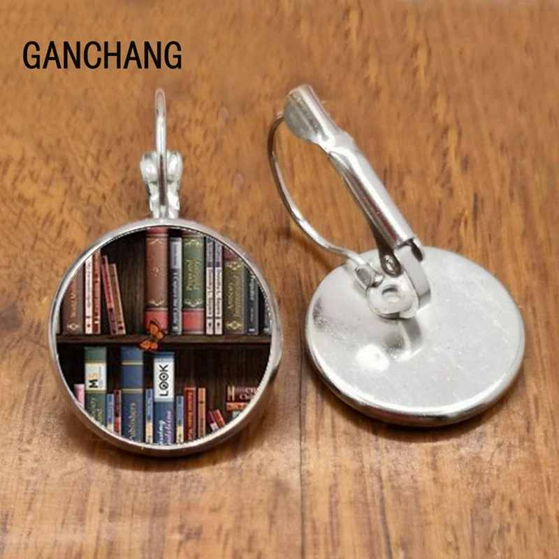 Silver-3 Новые ретро книги серьги с фотографией книги влюбленные серьги ювелирные изделия Библиотекари подарки писатели ученики учители книги умники подарки - Окраска металла: Silver-3