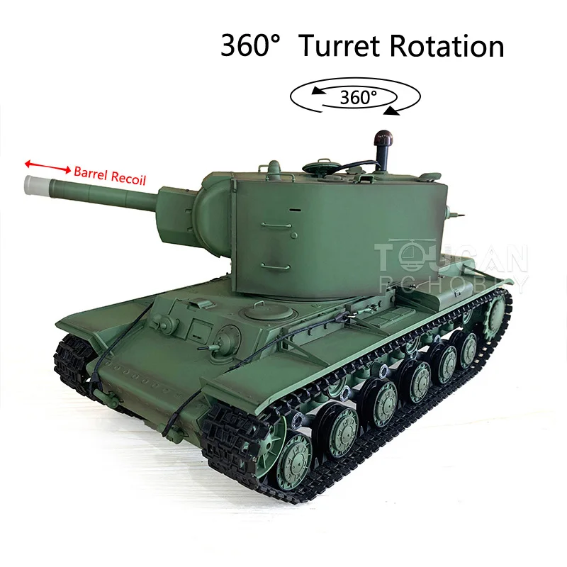 In stock 1/16 Heng Long TK7.0 Plastic Soviet KV-2 RTR Heavy RC Tank Gigant 3949 360° Turret TH19748-SMT4 | Игрушки и хобби