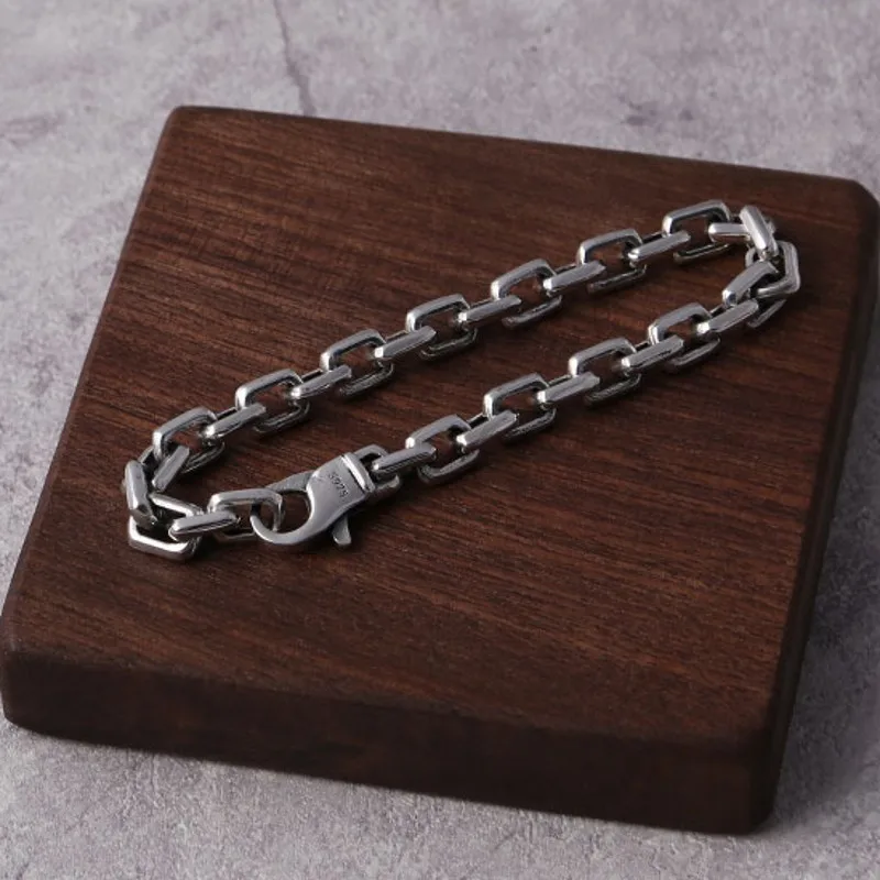 Браслет мужской из серебра 925 пробы с пряжкой |