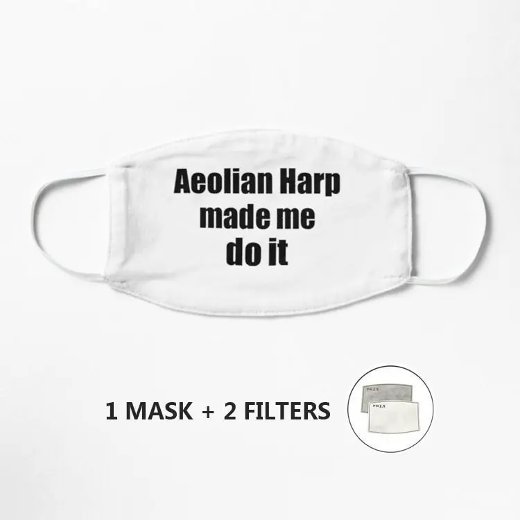 

Маска Aeolian Harp Made Me Do It, моющаяся маска для лица с узором, маска для рта, хлопковый Противопылевой респиратор в стиле хип-хоп