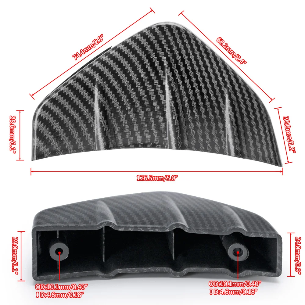 1 шт./4 шт. Универсальный Автомобильный задний спойлер из углеродного волокна -