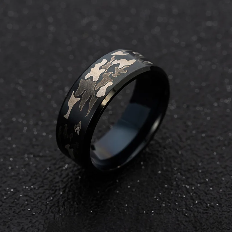 

Three color camouflage ring