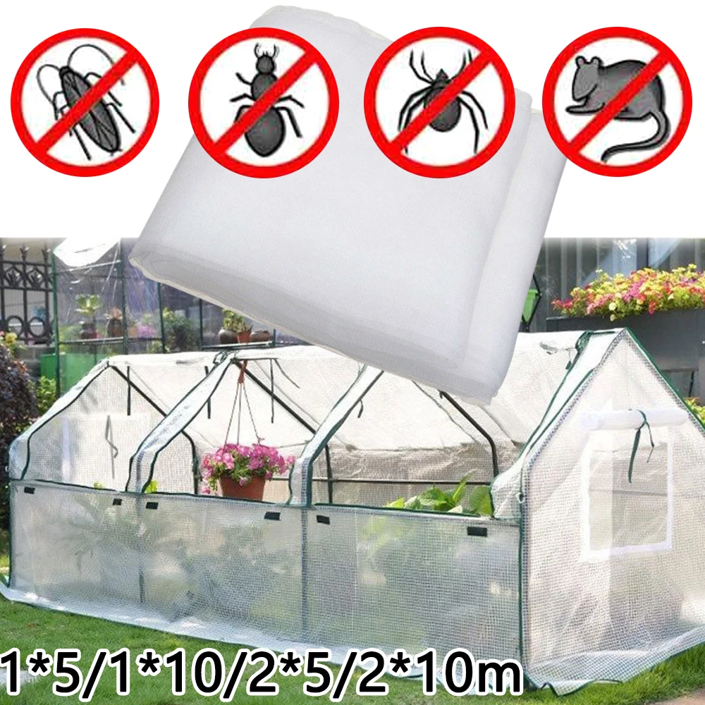

60 Mesh Garden Bug Net Bird Net Insect Animal White Breathable Balcony Patio