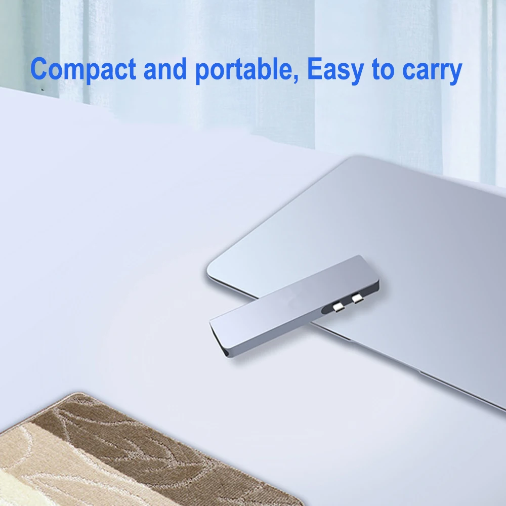USB C концентратор type C Thunderbolt 3 адаптер USB-C док-ключ с HDMI 4K PD USB 3,0 SD TF кард-ридер для MacBook Pro Air 13 15