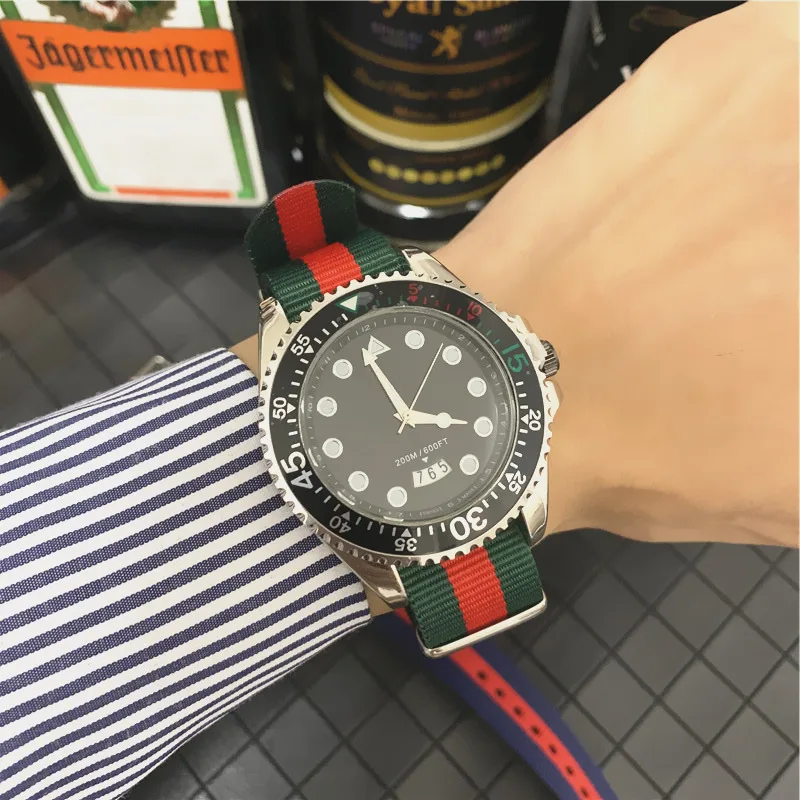 Часы наручные мужские кварцевые в стиле милитари модные брендовые Роскошные