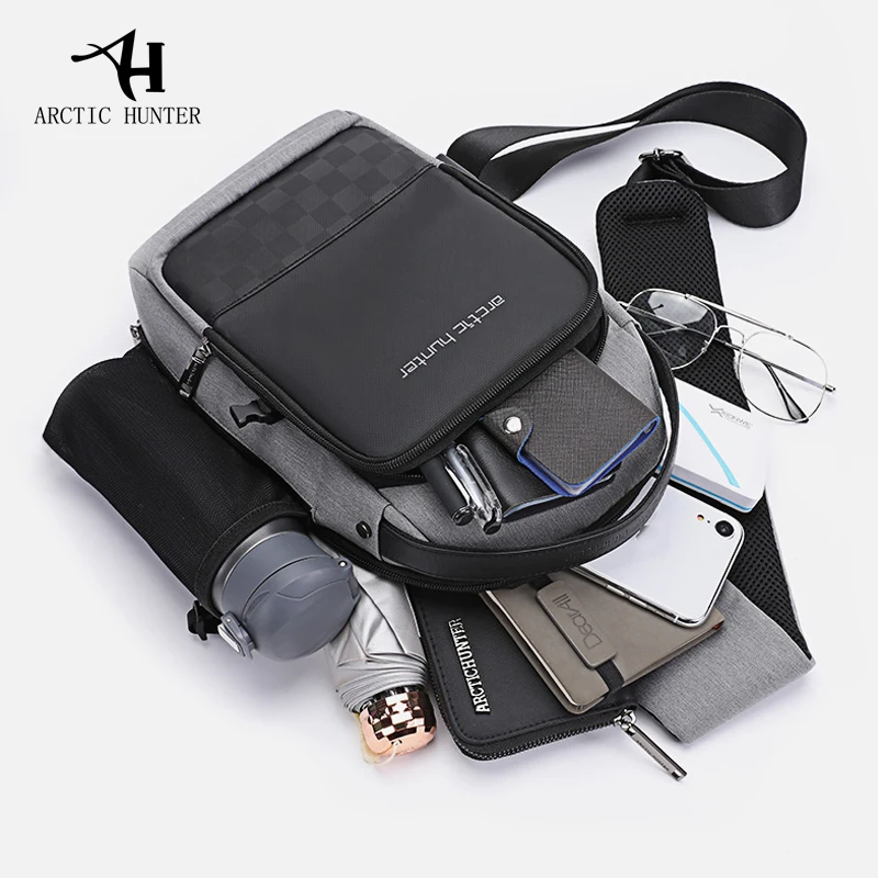 ARCTIC HUNTER мужская сумка через плечо зарядка через usb слинг через плечо сумка через плечо Водонепроницаемая короткая дорожная Ipad сумка для мобильного телефона для мужчин