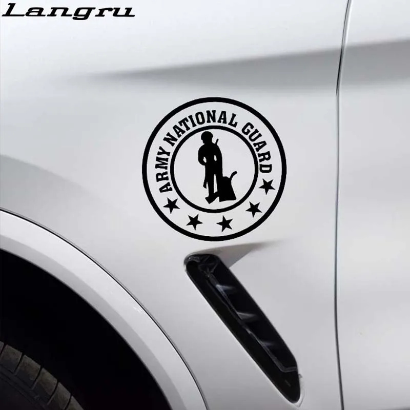 Langru 15*15 см армейская Национальная гвардия солдат закрывающая тело крутой воин