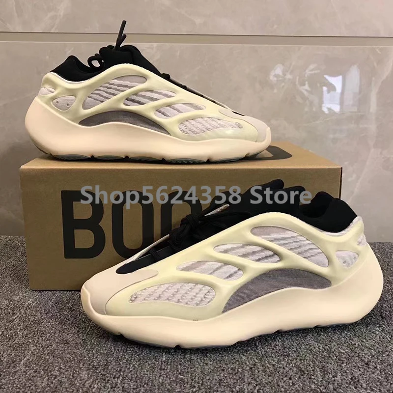 PK Version Azael 700 v3 Alvah Designer Shoes For Sale Glows In Dark Kanye West Men Womens Running Wave Runner | Спорт и развлечения