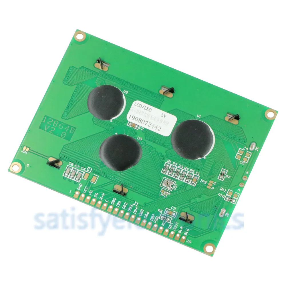 Графическая ЖК-подсветка ST7920 5V 12864 128x64 Dots зеленая желтая задняя подсветка 1 шт. |