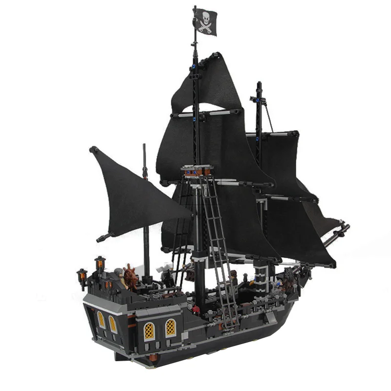 Черный жемчуг корабль совместимый с пиратами Карибского моря строительные блоки