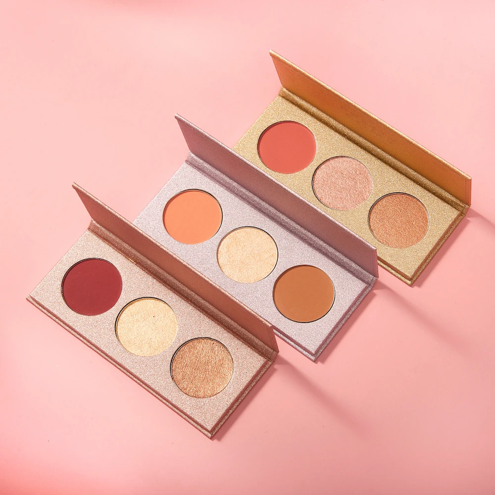

3 Colors Matte Eye Shadow Palette Nude Eyeshadow Palette Waterproof Long Lasting Pretty Comy Eyeshadow