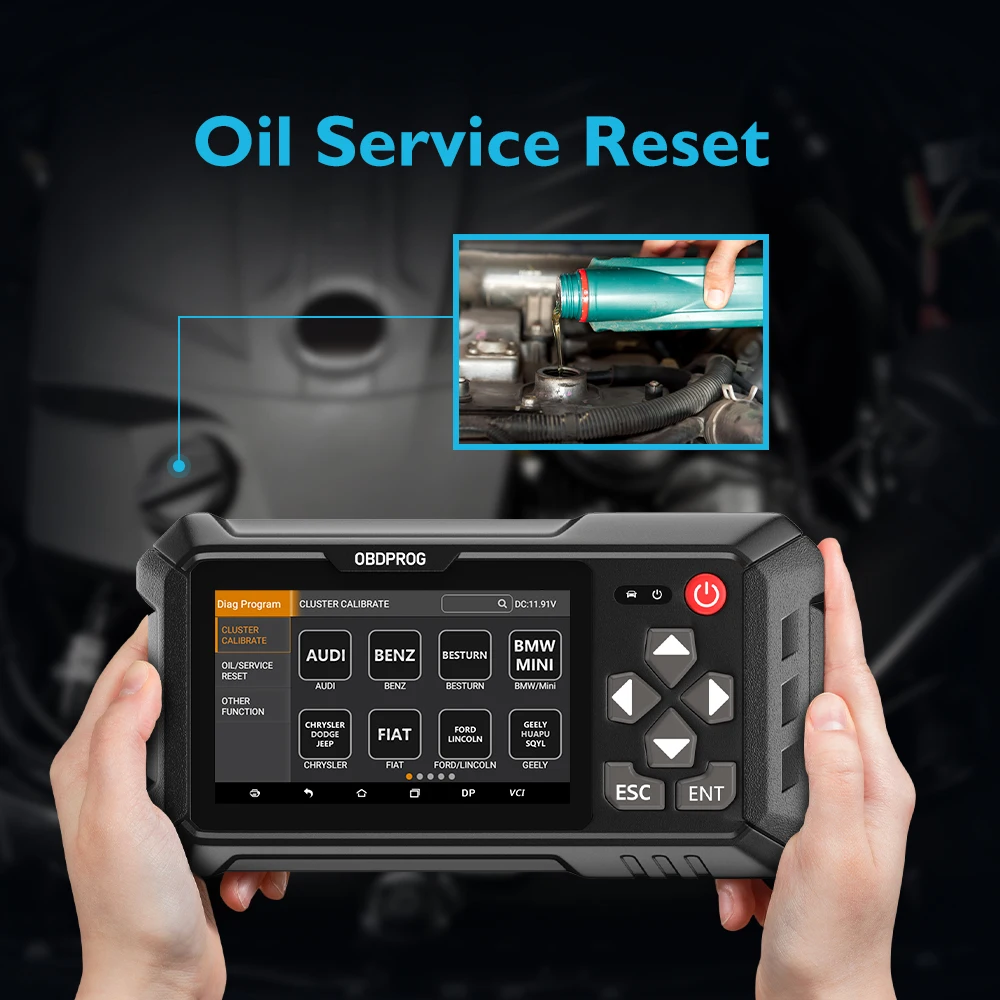 OBDPROG M500 OBD2 сканер Профессиональный коррекция пробега на одометре регулировки