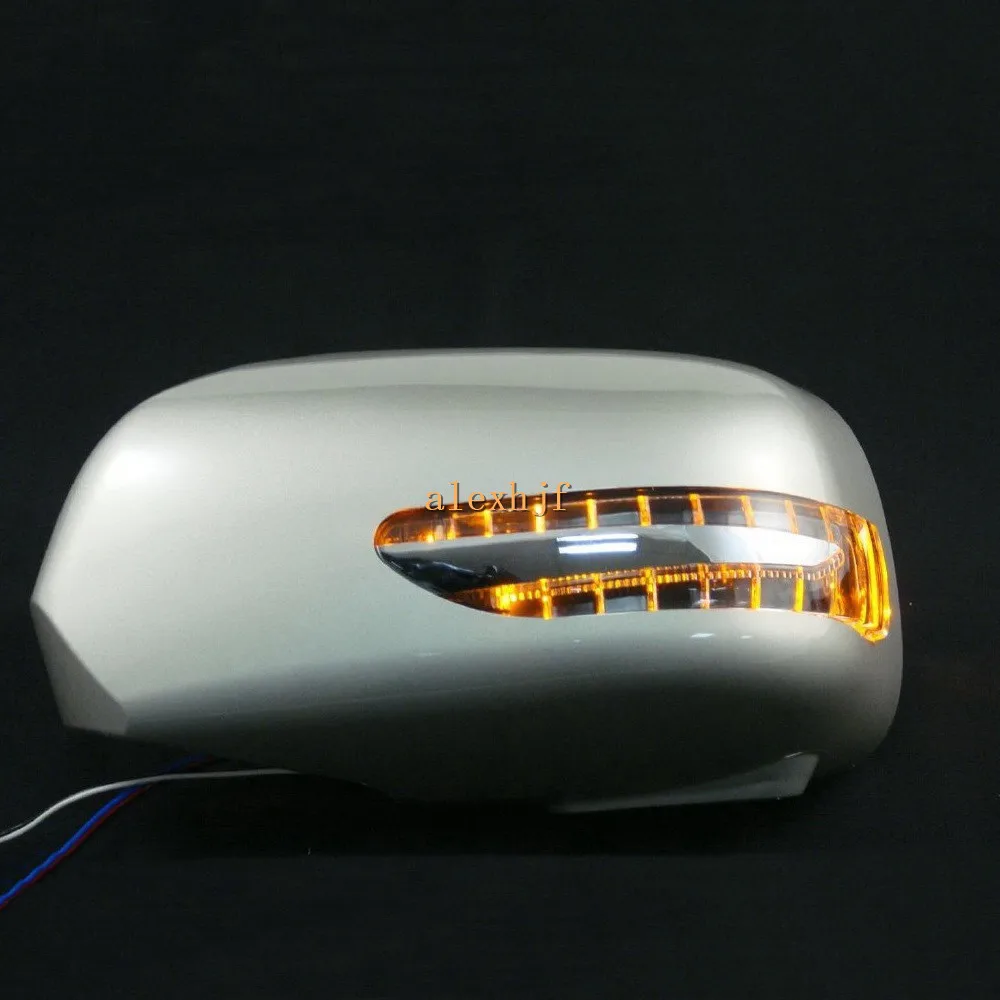 Светодиодный зеркало заднего вида фары с крышкой желтый указатели поворота +