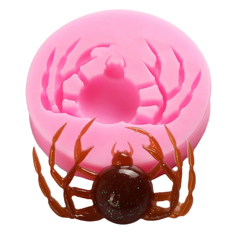Хэллоуин паук/Череп Силиконовая форма руки тыква/Летучая мышь/сова помадки формы