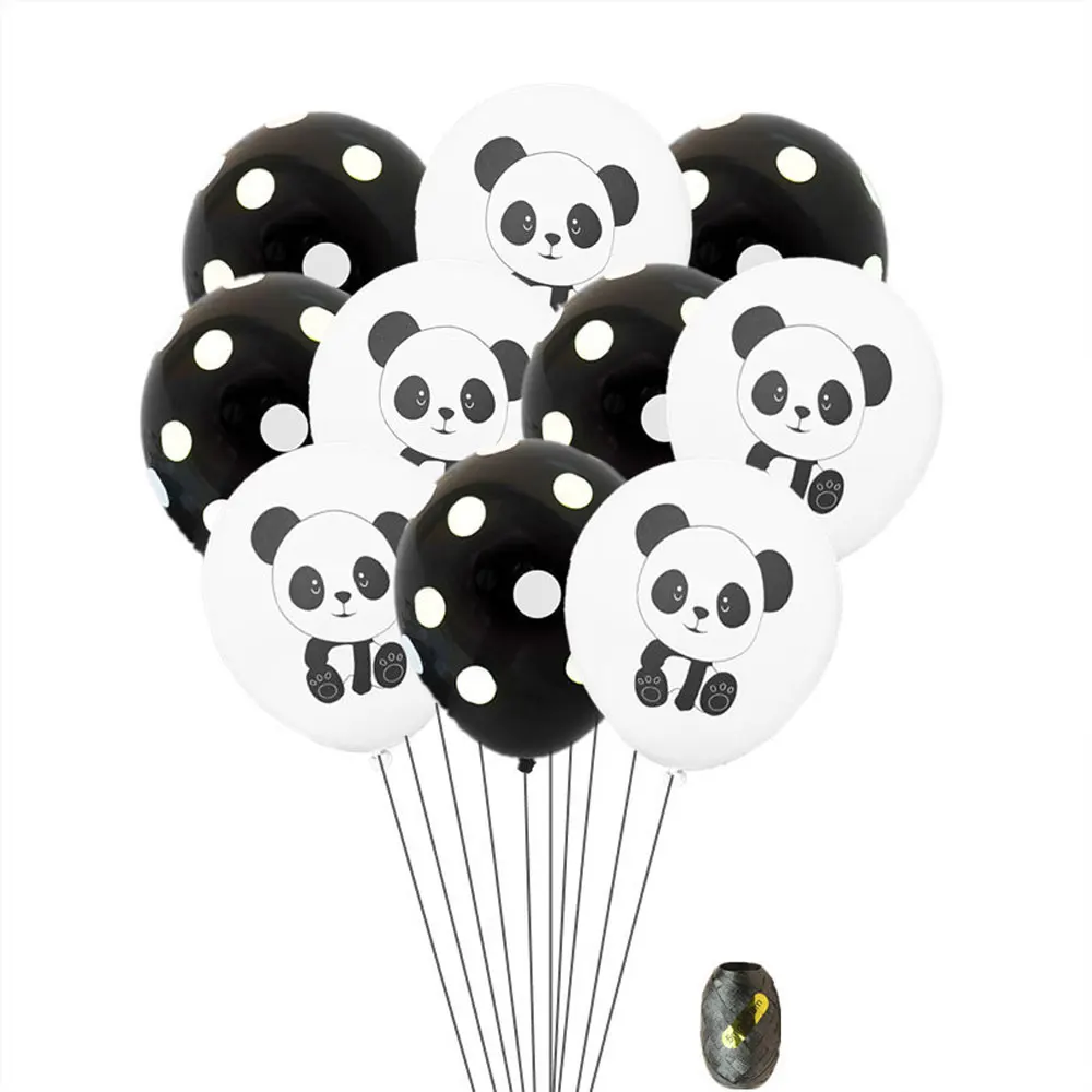 

12inch Cartoon Panda Latex Balloons Wedding Ballons Decoration Helium Air Ball Baby Shower Happy Birthday Gifts Party Supplies