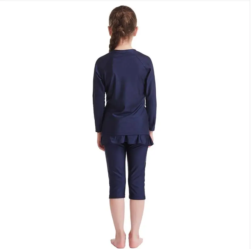 3 шт. Мусульманский купальник для девочек сдержанный | Тематическая одежда и