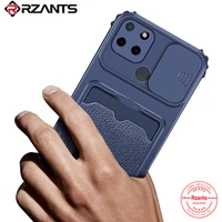 rzants for oppo realme c21y case slide camera lens protection four conor card slot holder wallet thin armor cover