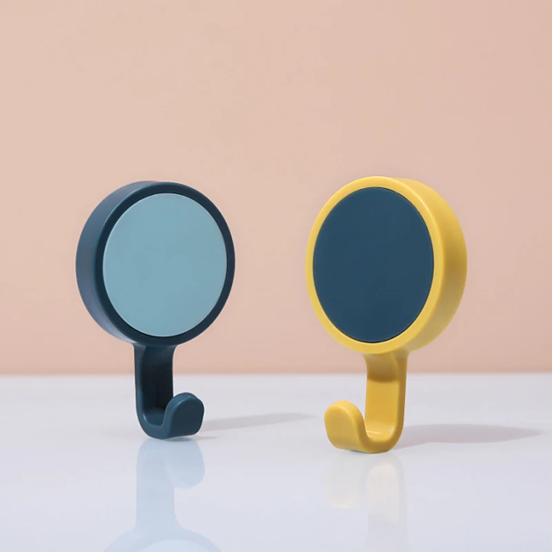 

Powerful And Seamless Small Hook Solid Color Free Perforated Clothes Hook Wall-mounted Decoration Bathroom Kitchen Accessories