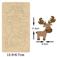 christmas fashion jewelry deer wood mold cutting diy new keychain bag steel mold leather bag suitable for die cutting machine