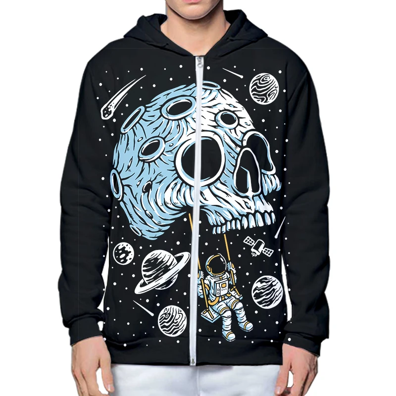 

Crazy Skeleton Skull With Angel Wings 3D Over Printed Unisex Deluxe Hoodie Men Sweatshirt Zip Pullover Casual Jacket Tracksuit