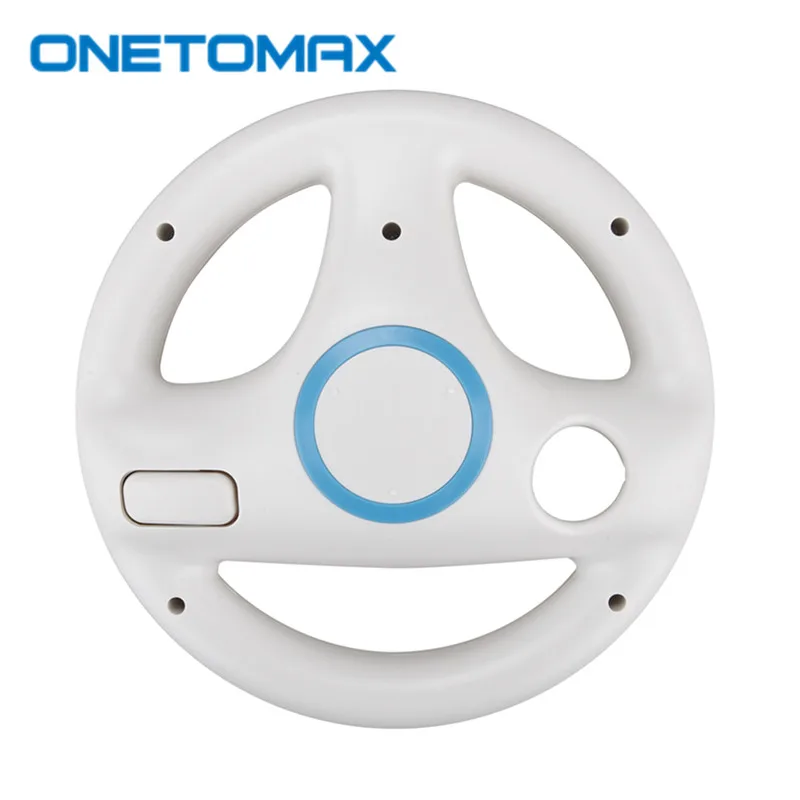 

White Kart Racing Steering Wheel For Nintendo Wii Kart Games Remote Controller For WII Racing Game Accessories