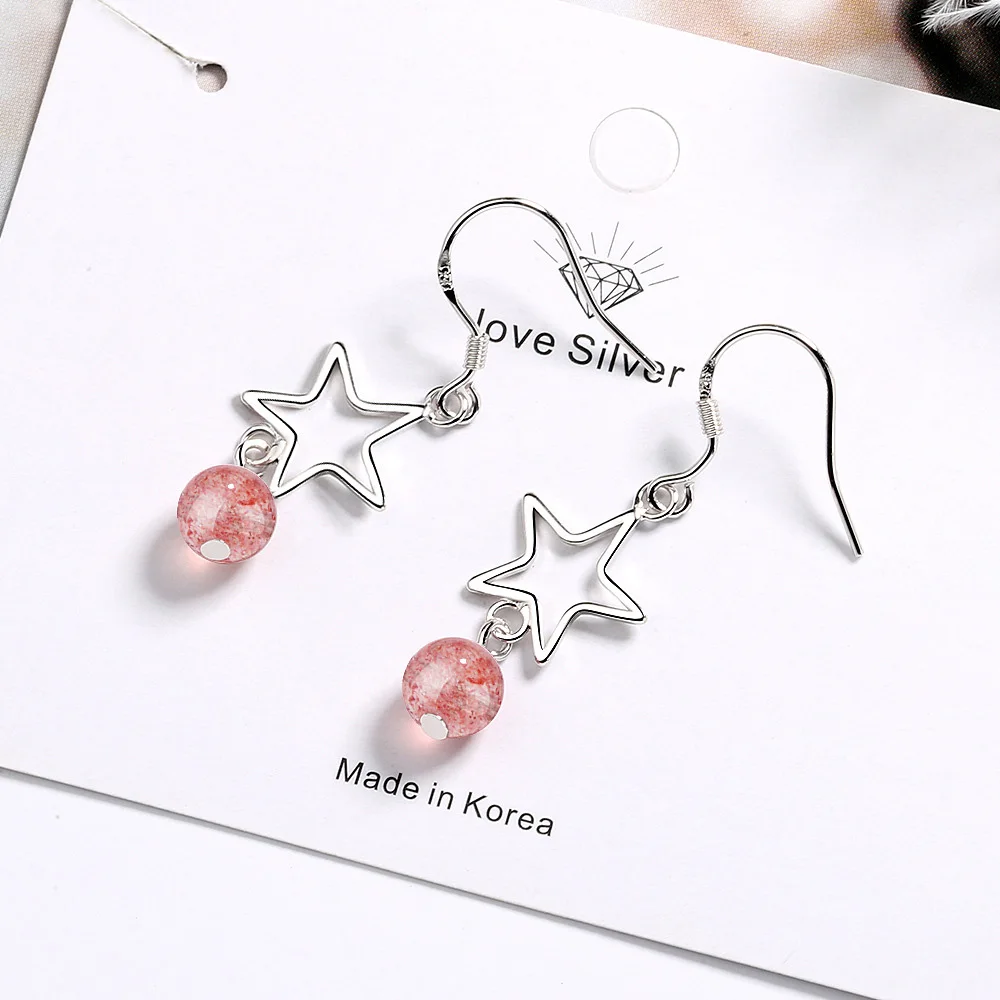 MEETSOFT Стерлинговое Серебро предотвращает аллергию модные серьги капли для женщин