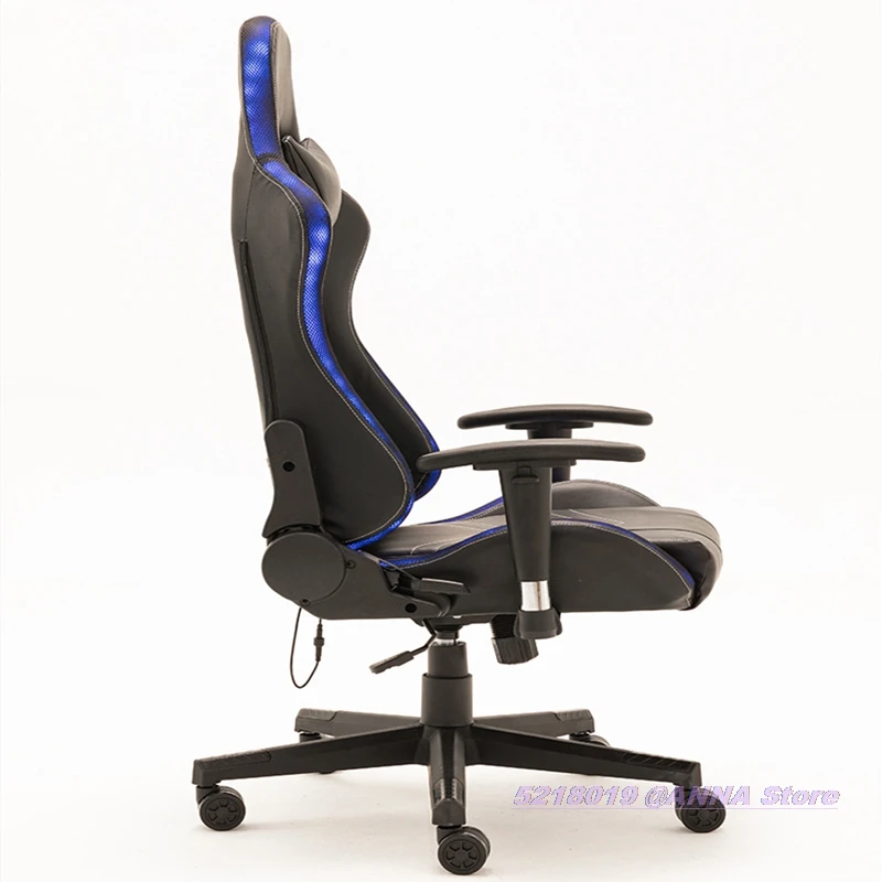 

Super Quality Black Office Supplies Ergonomic Arched Business Swivel Chair Player Gaming Chair RGB Light Reclining Chair Leather