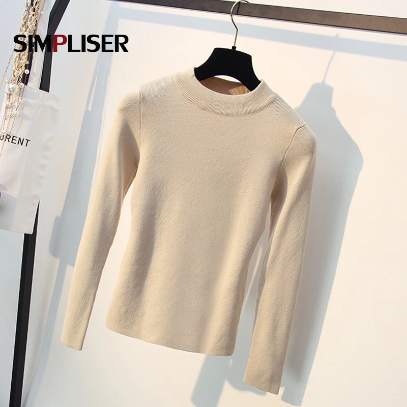 Базовые свитера для женщин вязаные топы белого красного черного цвета Женская