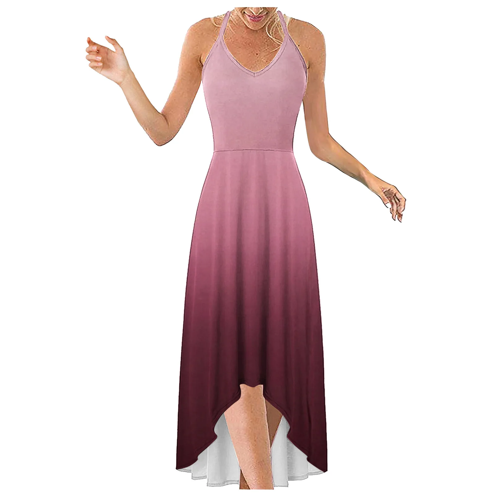 

2021 Summer Fashion Stitching Printing Suspender Sexy Slim Women's Dress
