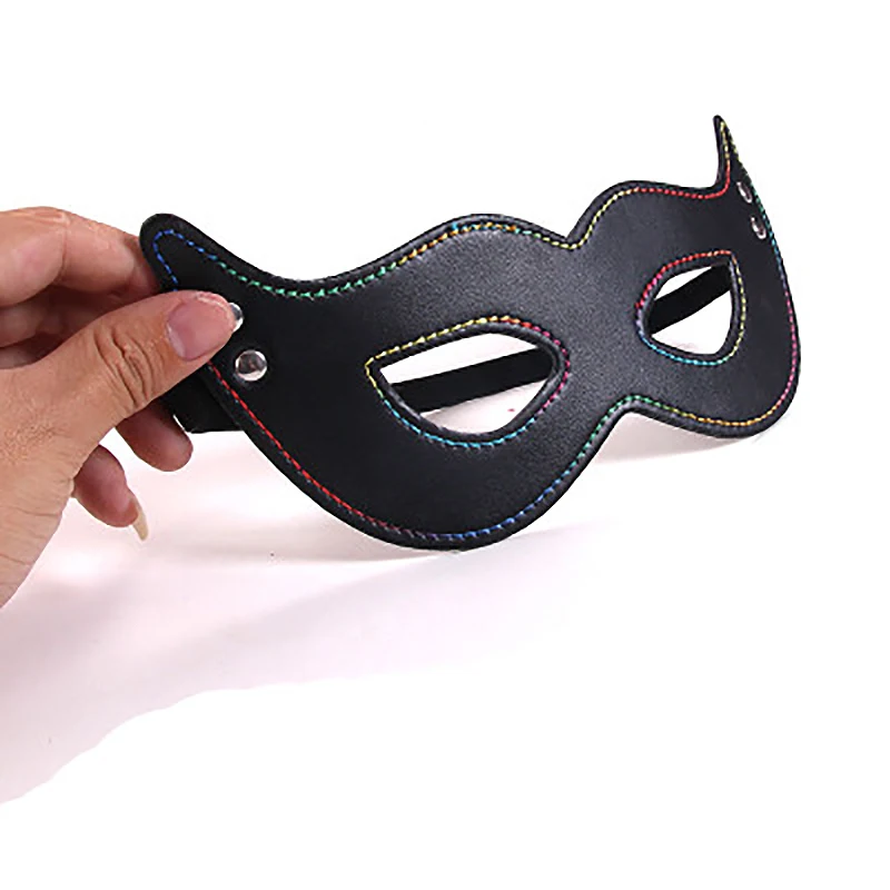 Повязка из кожи на глаза взрослые игры БДСМ флирт секс игрушки пикантная маска