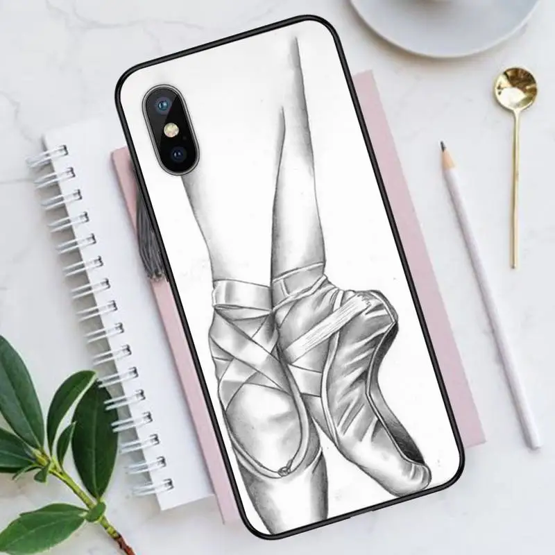 

Ballerina Dance Ballet Girl Shoes Phone Case for iPhone 11 12 pro XS MAX 8 7 6 6S Plus X 5S SE 2020 XR Luxury brand funda coque
