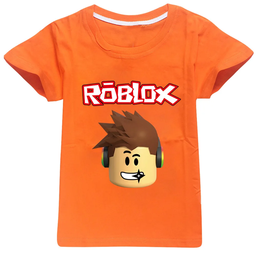 Летняя аниме одежда Robloxing хлопковая Рождественская рубашка с коротким рукавом
