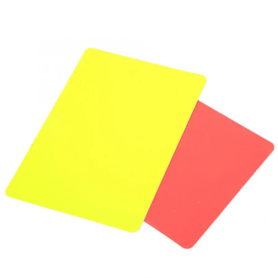 1 пара профессиональных красных и желтых карт для игры в футбол инструмент рефери