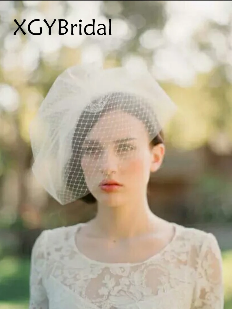 

Короткая сетчатая свадебная фата, Новое поступление 2021, Обрезанные края, румяна, свадебная фата цвета слоновой кости, свадебные аксессуары